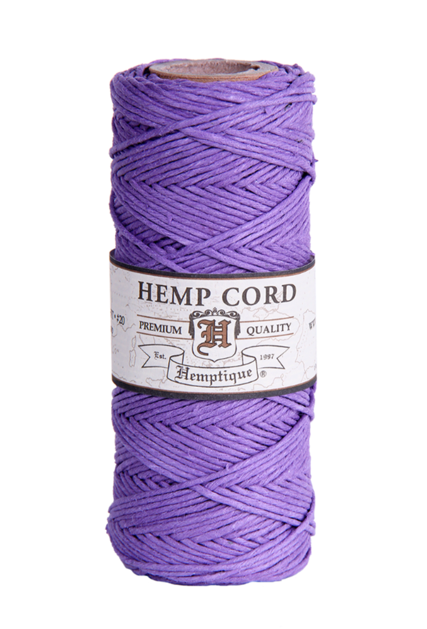 Hemptique 1mm #20 Hemp Cord Spools Jewelry Making Macrame Crochet Crafting Gift Wrapping
